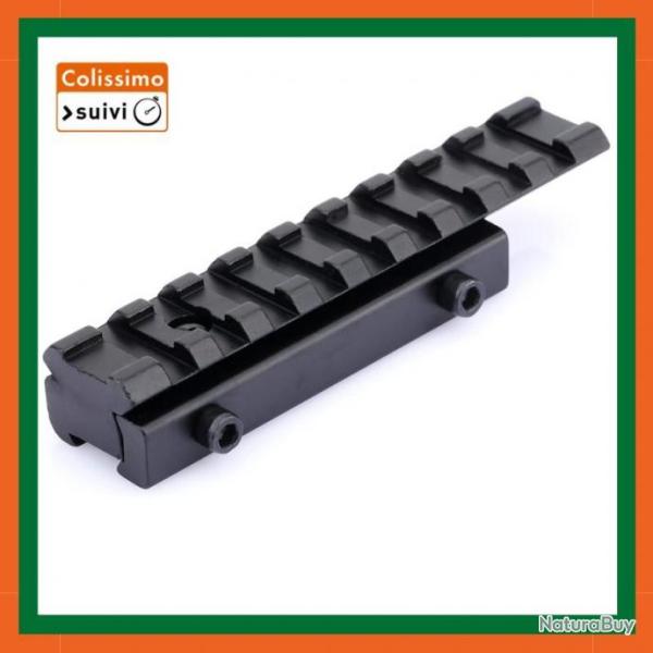 Adaptateur 11mm � 20mm  Dovetail Picatinny Weaver - Livraison gratuite et rapide