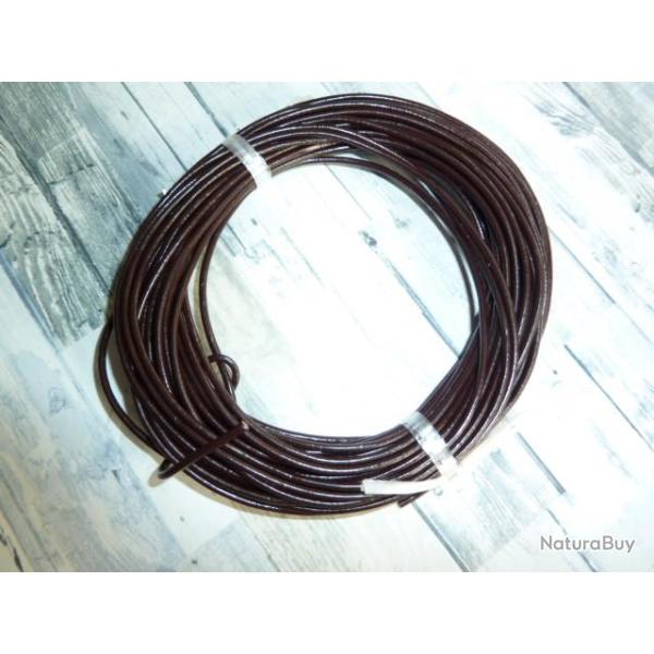 kit lacet cuir - marron #1 - 2mm