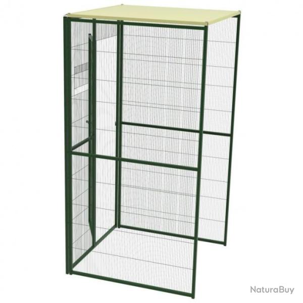 Voli�re jardin 1x1x2 m � adoss� ou cr�ation de SAS voliere canari insp�rable cielterre-commerce