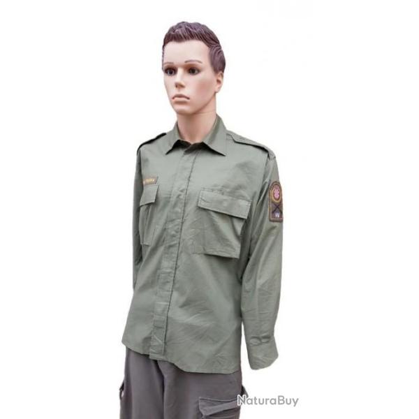 Arme Croate - Chemise kaki manche longue- Taille M civile france