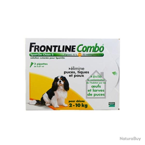 FRONTLINE COMBO CHIEN 2-10KGS PAR 4 PIPETTES DE 0.67ML