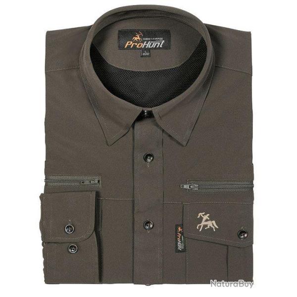 Chemise � manches longues Anti tique kaki Verney Carron