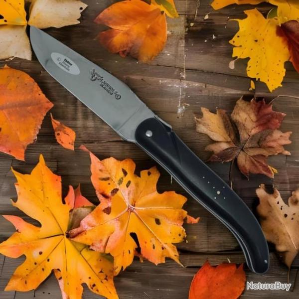 Couteau Laguiole en Aubrac chasse gros pliant solide comme un tank �b�ne