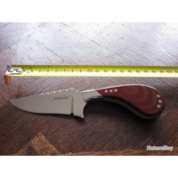 Couteau custom style push dagger / skinner Bruce BENNETT