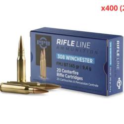 MUNITIONS PARTIZAN CALIBRE 308 Win FMJ 145gr - 9.4g x400 