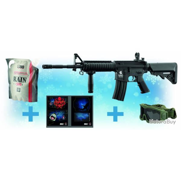 Pack replique AEG LT-02C MK18 M4 Skin Requin 1J Lancer Tactical