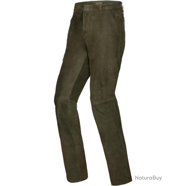 Pantalon en cuir de buffle Couleur Olive