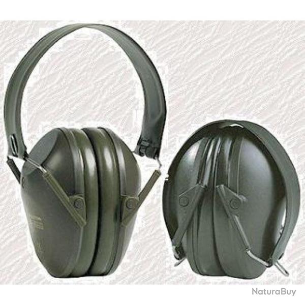 Casque Cabot Peltor Anti-Bruit Vert Militaire - Serre-T�te Pliable De
