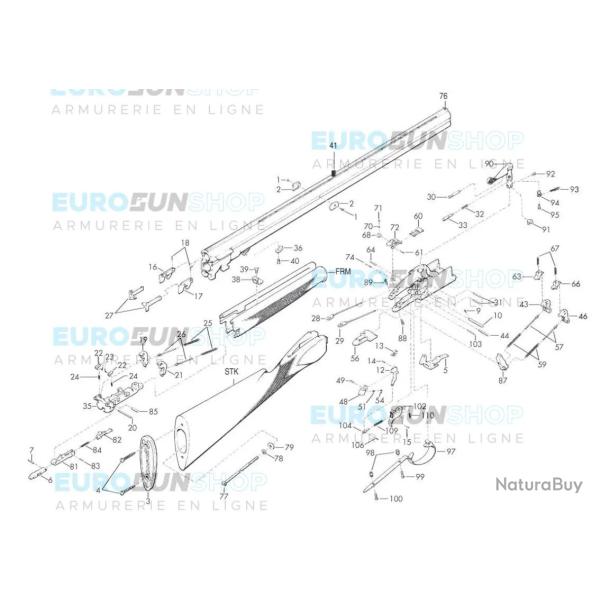 MARTEAU EJECTION FUSIL BROWNING B25 OCCASION