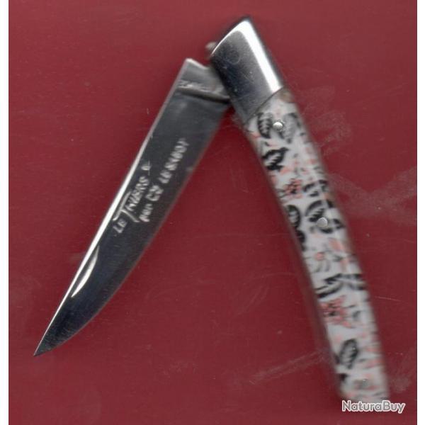 THIERS FLEURI GRATUIT couteau  tes initiales graves