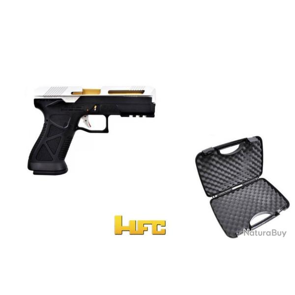 HF17 Custom Gaz Blowback Noir & Argent w/ Mallette (HFC)