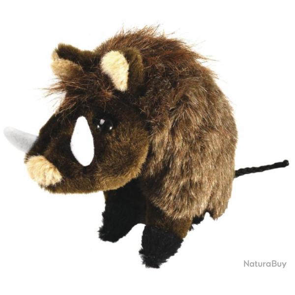 Peluche sanglier sonore taille 18 cm