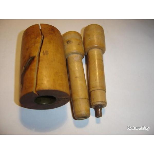 ANCIEN AMORCEUR DESAMORCEUR EN BUIS