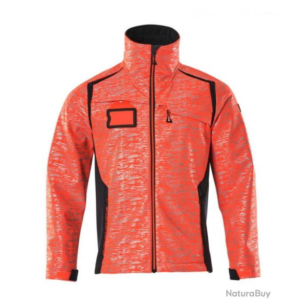 Veste softshell avec effets rflchissants Mascot Accelerate Safe 19202 291 Hi vis rouge marine fonc