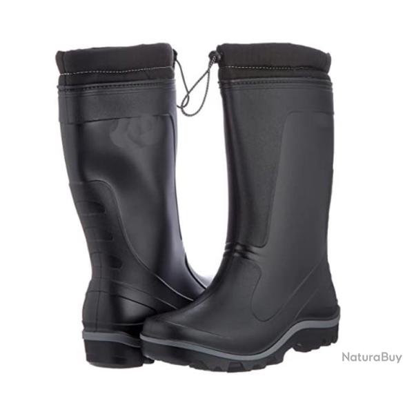 Bottes de pluie noires - Bottes de neige r�glable - Livraison gratuite et rapide