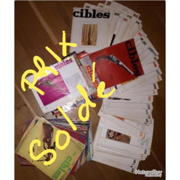 Revues cible, gazette des armes ,tradition amateurs d'armes,AMI,soit 260 revue pour un poids 42 kgs