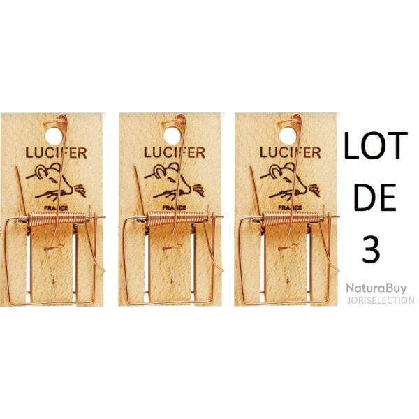 Lot de 3 TAPETTE A SOURIS , PI�GE SOURIS , 16 x 10 x 10,5 cm Fabriqu� en FRANCE