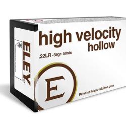 Balles Eley Higt Velocity Hollow Point Calibre 22 LR