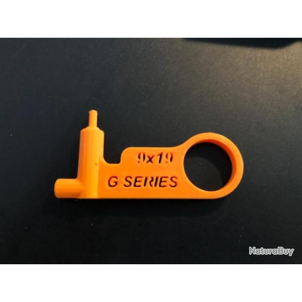 Multi tool glock 9mm, t�moin de chambre vide t�moin de s�curit� et outil de demontage remontage.