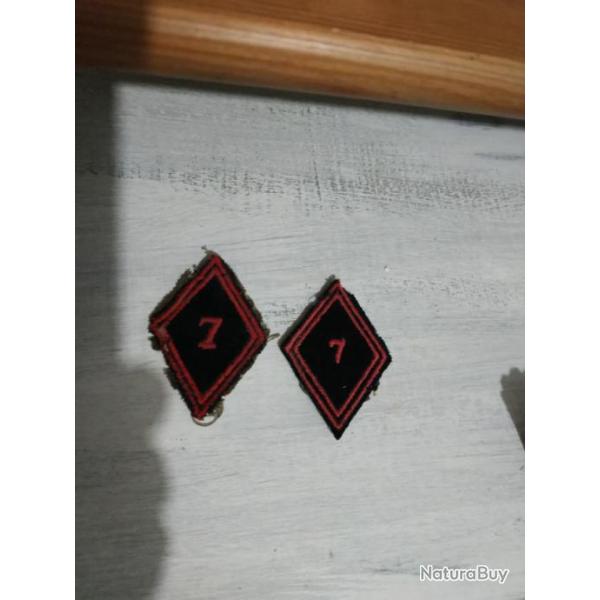 Ecusson velours 7� RG - 7� R�giment du G�nie