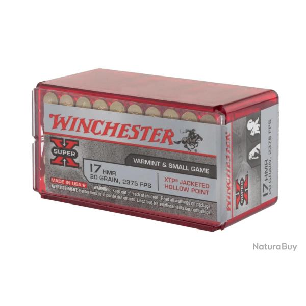 Balle Winchester Super X Hollow Point Calibre 17HMR