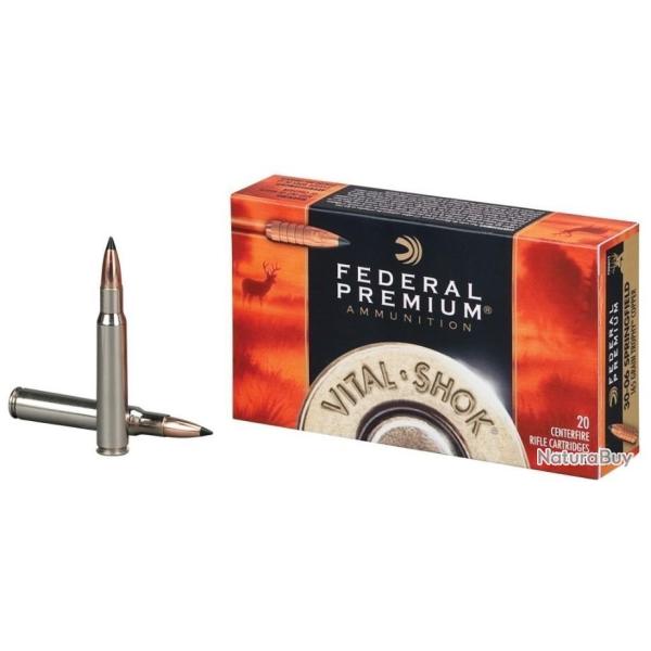 BALLES FEDERAL TROPHY COPPER VITAL SHOK 308 WIN 165 GRAINS PAR 20