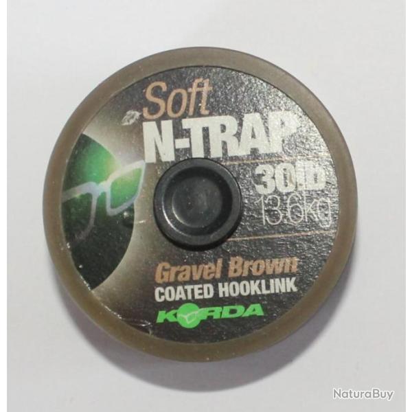 Bobine de tresse Korda N-Trap Soft 30lb Gravel Brown
