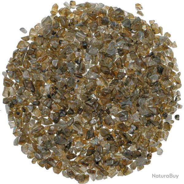 Mini pierres roul�es labradorite - 5 � 10 mm - 100 grammes