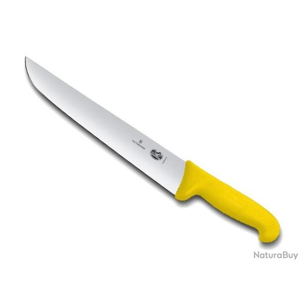FRED99 COUTEAU BOUCHER VICTORINOX 26CM JAUNE NEUF