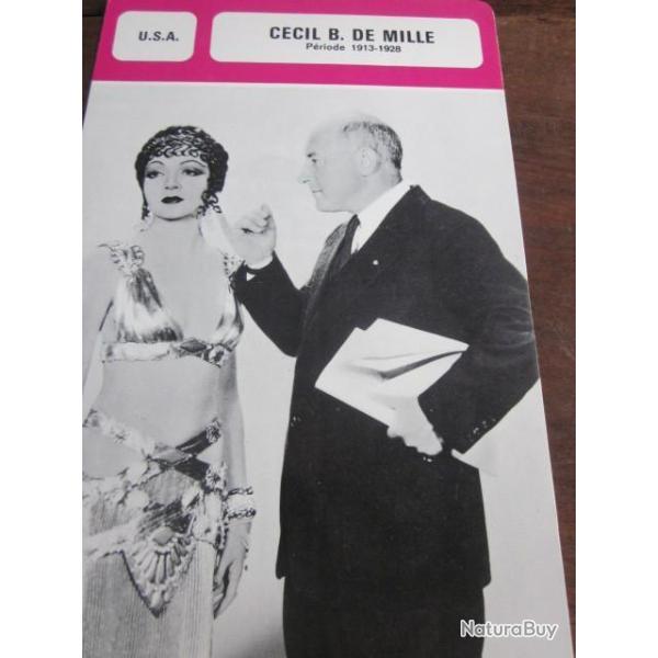 fiche cinema cecil b de mille