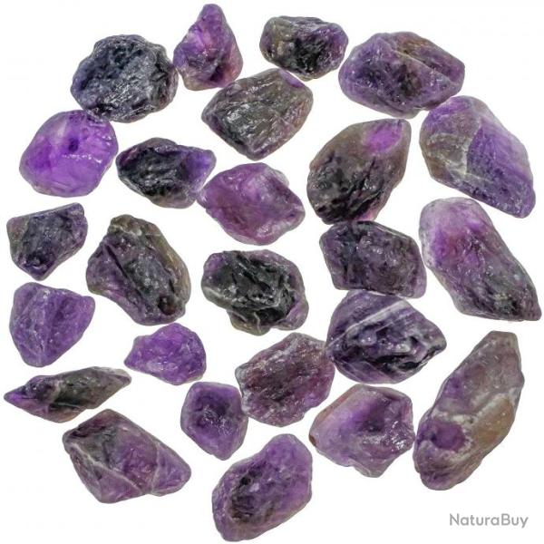 Pierres brutes am�thyste fonc�e - 2 � 4 cm - 100 grammes