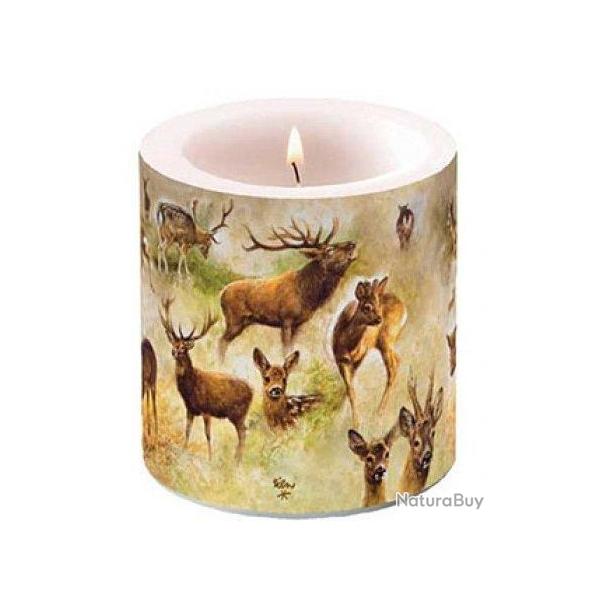 Bougie motif grands gibiers grand format LOVERGREEN