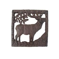 Dessous de plat carr&eacute; Cerf LOVERGREEN