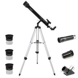 T&eacute;lescope Astronomique Omegon 60/700 + Monture Azimutale Type A + Oculaires + Lentille de Barlow +