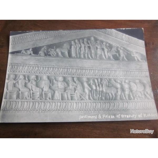 CP  GRECE PEDIMENT ET FRIZE