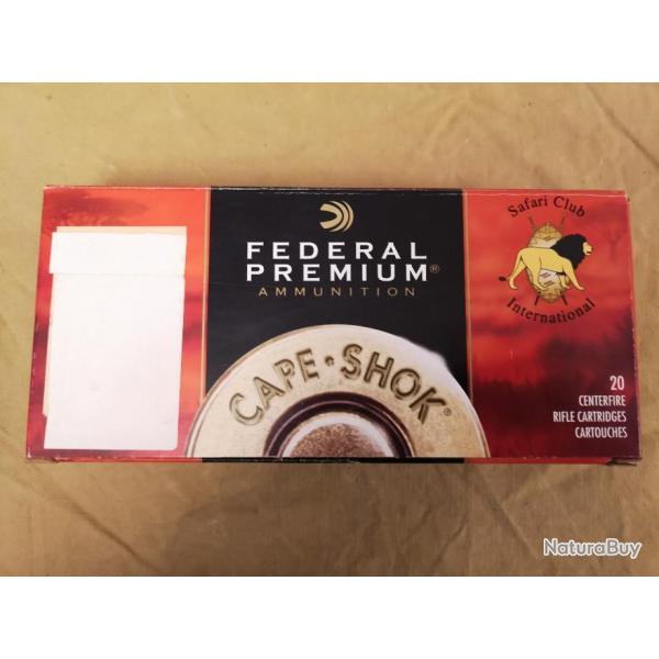 Cartouches cal. 416 Rem. Mag. Federal Premium 400gr Trophy Bonded Sledgehammer DESTOCKAGE!!!