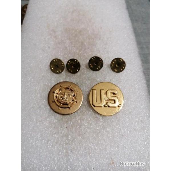 Lot de collars arm�e us TROUPE TRANSPORTATION et US ORIGINAL