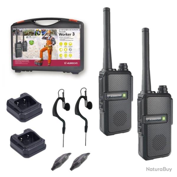 Albrecht Tectalk Worker 3 - Kit Valise 2 talkies