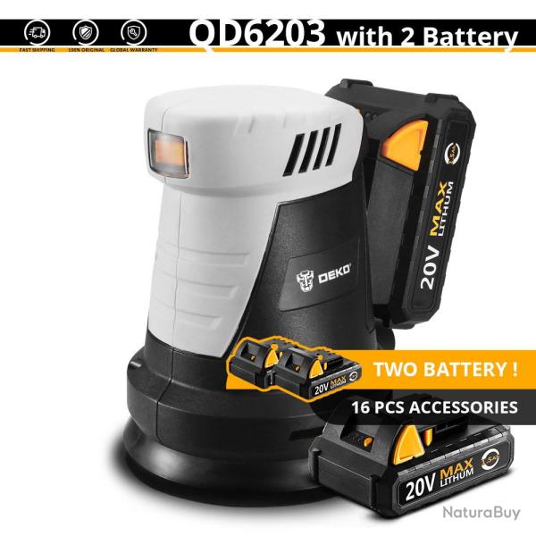 Ponceuse Orbitale Aleatoire PRO pour Menuisiers Ebenistes, Modele: QD6203