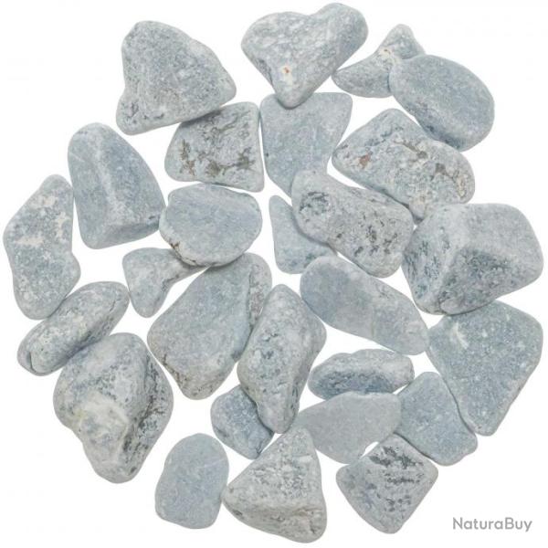 Pierres semi-roul�es ang�lite - 2 � 4 cm - 100 grammes