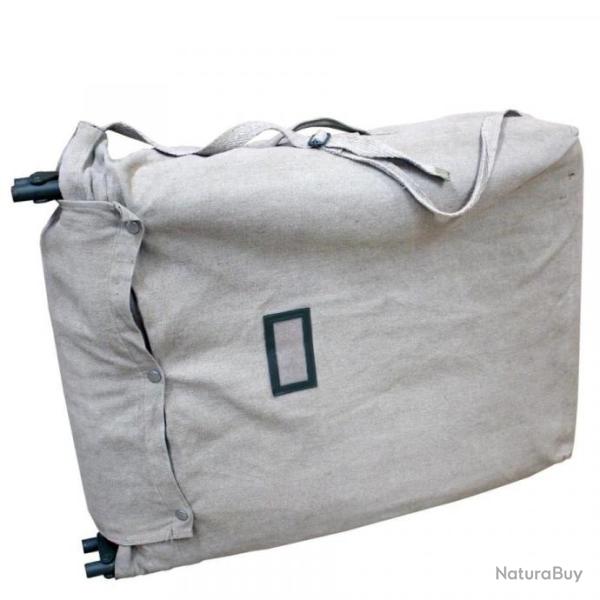 Lit de camp en metal et toile ou lit portefeuille (arm�e Francaise mod�le 1957)