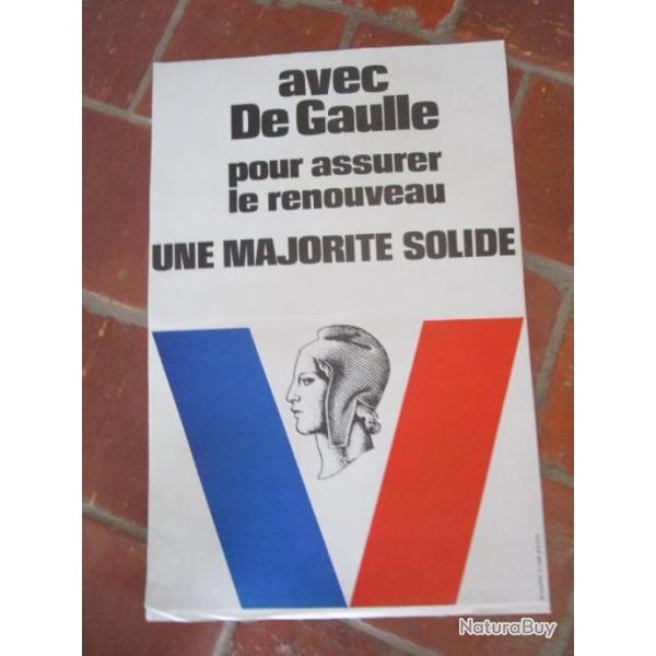 Affiche d'�poque environ 40 x 60 cm.  Lib�ration R�sistance