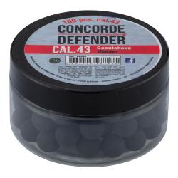 Billes Caoutchouc Pleines pour Pistolet Walther T4E Calibre 43