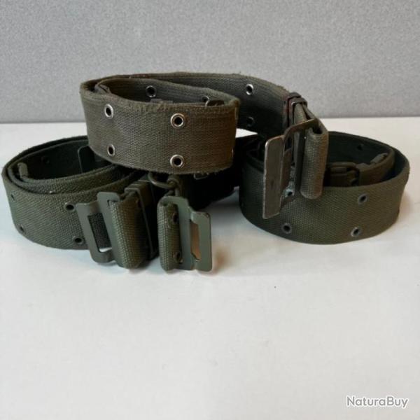 Ceinturon Arme Francais famas vert kaki occasion F1 ou F2 (lot 4 pices)