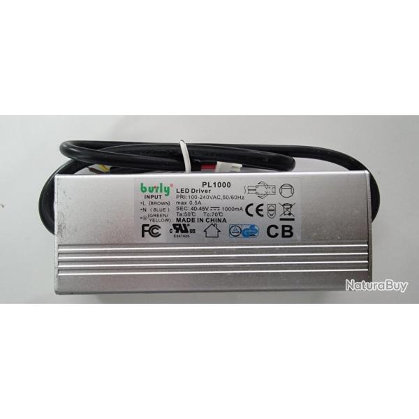 Driver Led 1000mA 45W 100V 240V