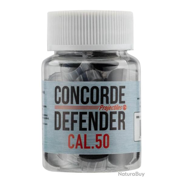 Billes De Defense A Ailettes Concorde Defender Caoutchouc Calibre 50
