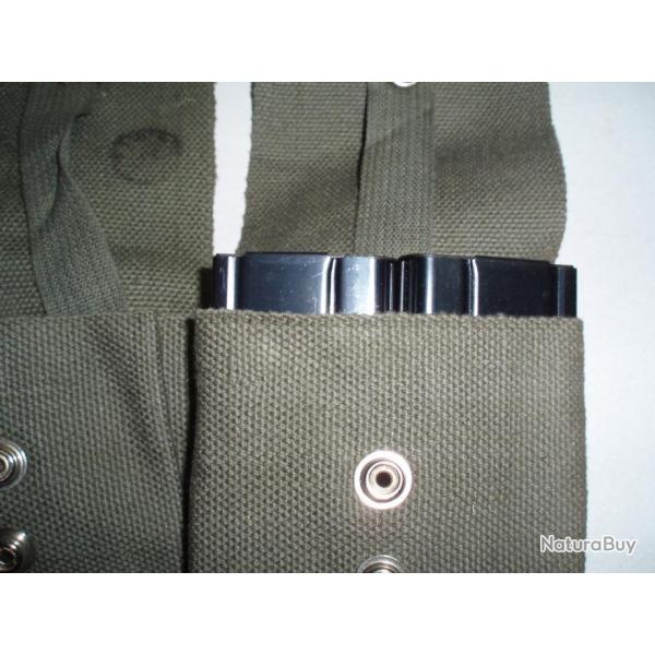 MAS 49  / USM1, lot DE PORTE CHARGEURS Mod 50/51 TOILE, Mod TAP