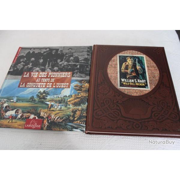 Lot 2 livres far west et conquete de l'ouest