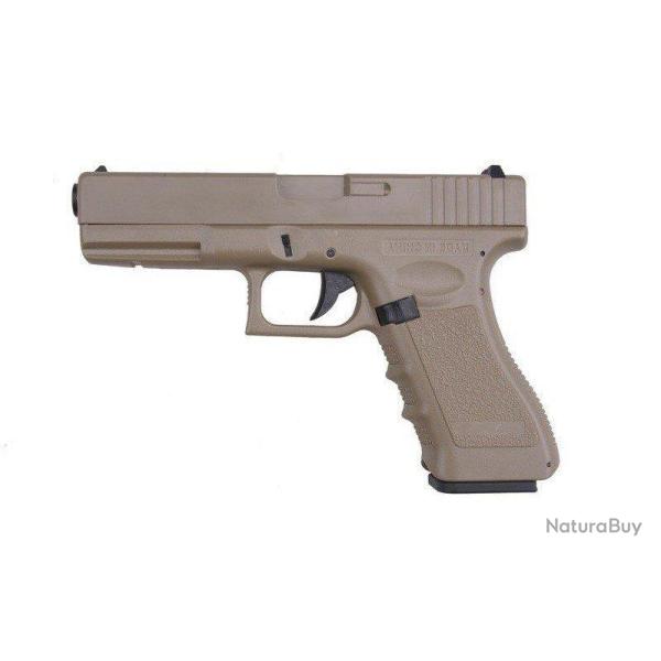 R�plique airsoft G18C AEP Tan �lectrique (Cyma)
