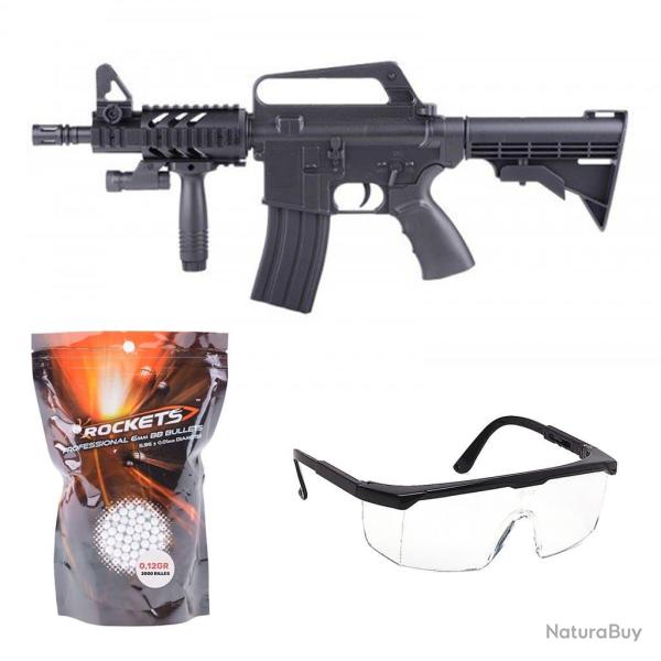 Pack airsoft M16A5 CQB Ris Spring (Well)